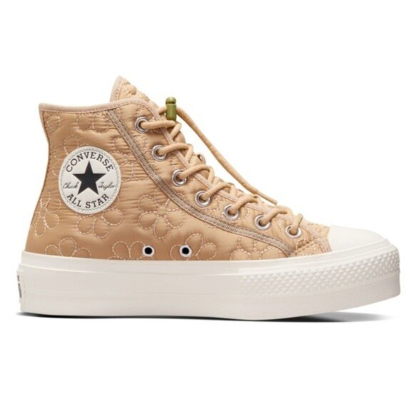 CONVERSE All Star High-Top Platform Quilted Sneakers -EUC - Picture 3 of 13